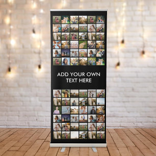 Create Your Own Personalized Photo Collage Retractable Banner