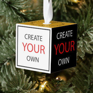 Create Your Own - Personalized, photo / Custom Cube Ornament