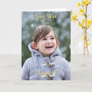 Create Your Own Personalized Photo Greeting Card