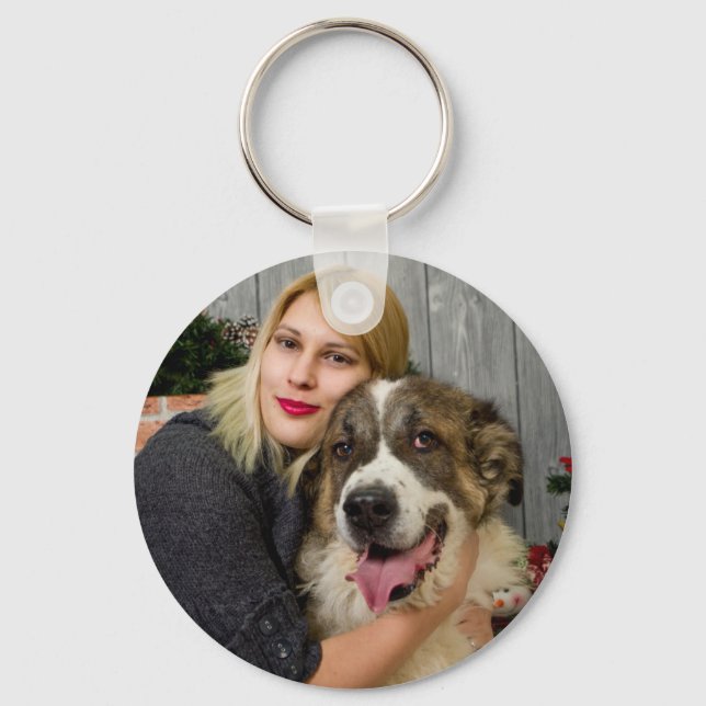 Create Your Own Personalized Photo Keychain (Front)