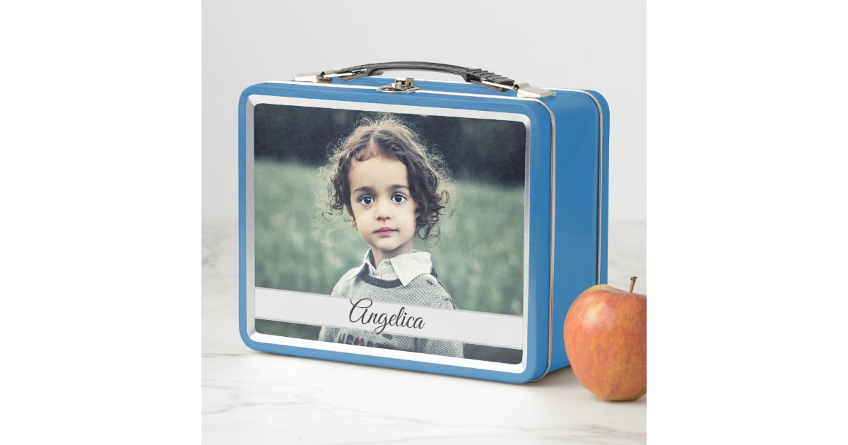 Create your Own Personalized Photo Metal Lunch Box | Zazzle