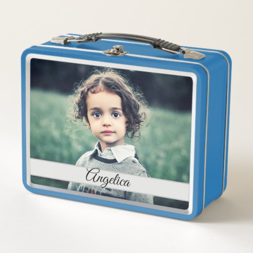 Create your Own Personalized Photo Metal Lunch Box | Zazzle