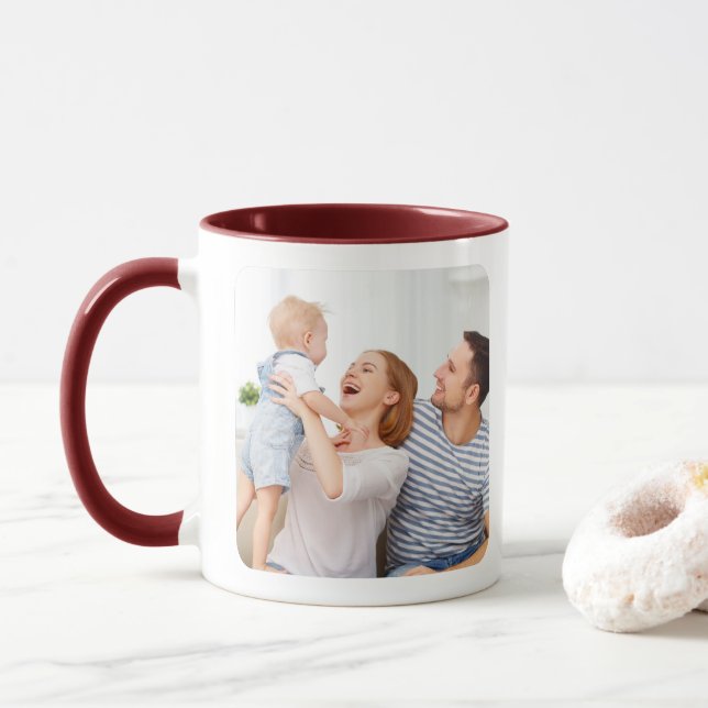 Create Your Own Personalized Photo Mug (With Donut)