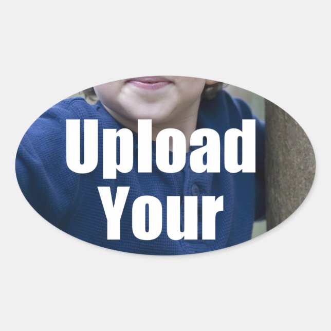 Create Your Own Personalized Photo Mug from Child Oval Sticker (Front)