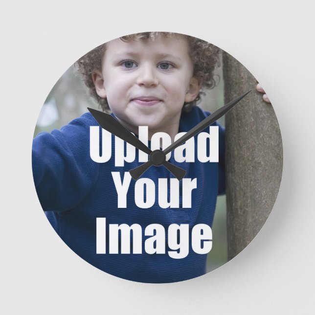 Create Your Own Personalized Photo Mug from Child Round Clock (Front)