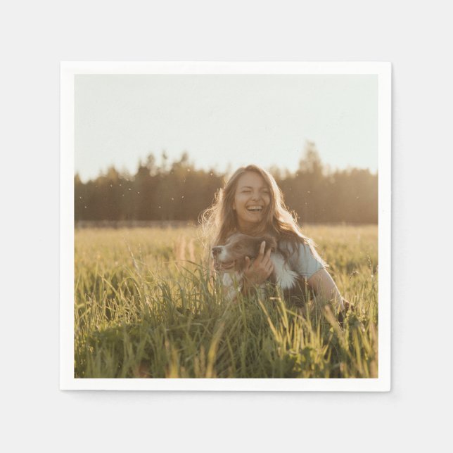 Create Your Own Personalized Photo Napkins (Front)