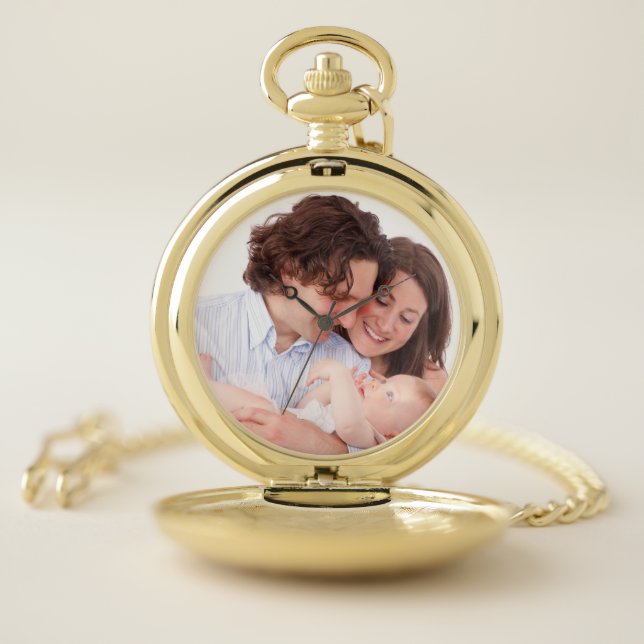 Create Your Own Personalized Photo Pocket Watch (Inside)