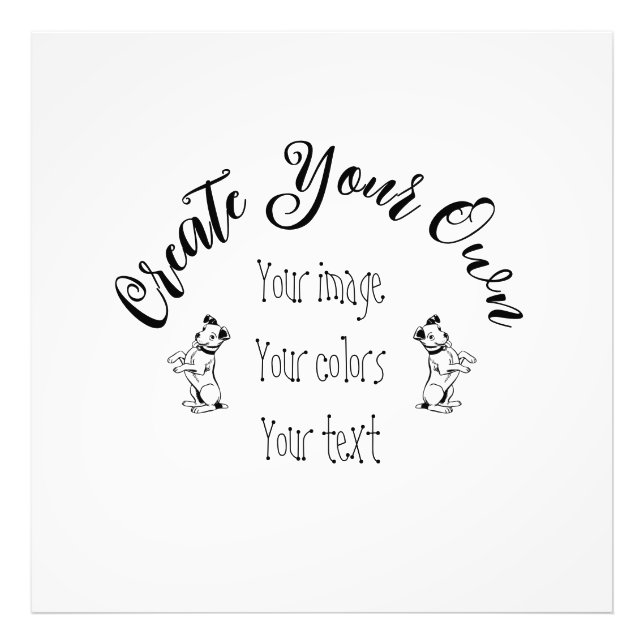 Create Your Own Personalized Photo Print (Front)