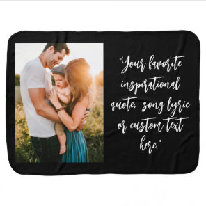 Create Your Own Personalized Photo Quote Baby Blanket