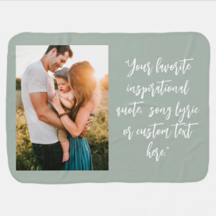 Create Your Own Personalized Photo Quote Baby Blanket