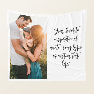 Create Your Own Personalized Photo Quote Fleece Blanket