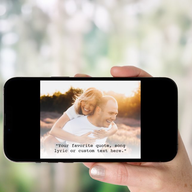 Create Your Own Personalized Photo Quote Poster (Front Digital)