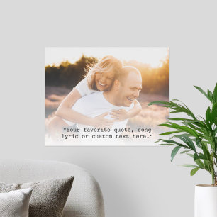 Create Your Own Personalized Photo Quote Poster