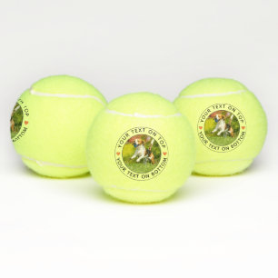 Create Your Own Personalized Photo Simple Text Tennis Balls