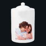 Create Your Own Personalized Photo Teapot<br><div class="desc">Square photo of your family or kids  on  the mug. Fun gift mug at Christmas,  Thanksgiving or birthdays</div>