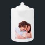 Create Your Own Personalized Photo Teapot<br><div class="desc">Square photo of your family or kids  on  the mug. Fun gift mug at Christmas,  Thanksgiving or birthdays</div>
