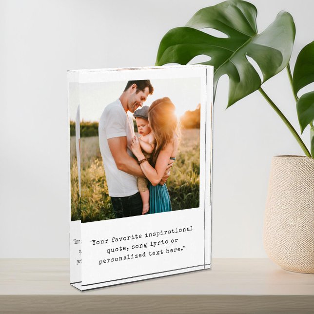 Create Your Own Personalized Picture and Quote Photo Block (Creator Uploaded)