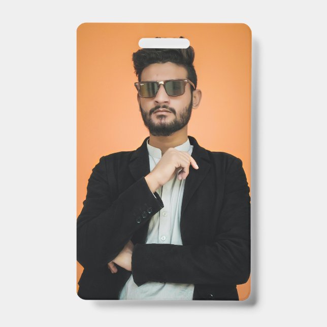 Create your own Personalized Picture Custom Photo Badge (Front)