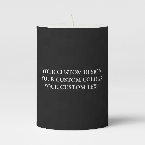 Create Your Own Personalized Pillar Candle