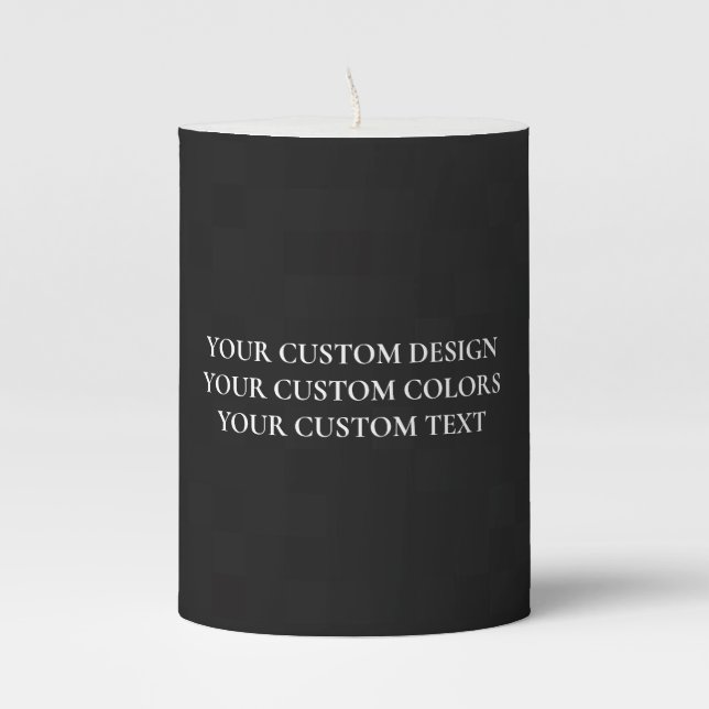 Create Your Own Personalized Pillar Candle (Front)