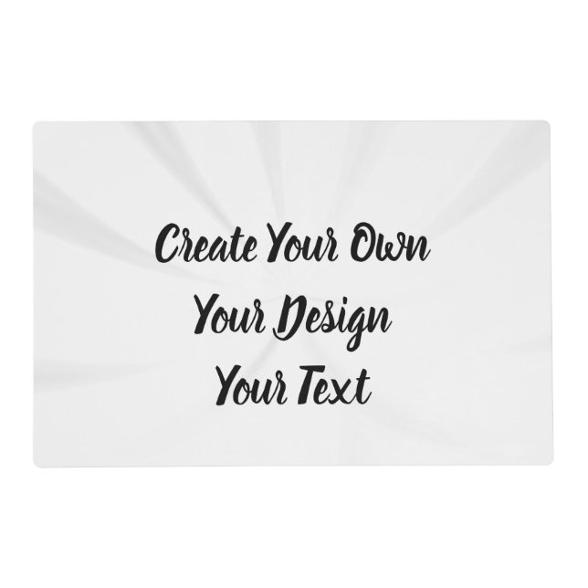 Create Your Own Personalized Placemat (Front)