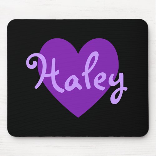 Create Your Own Personalized Purple Heart Black Mouse Pad