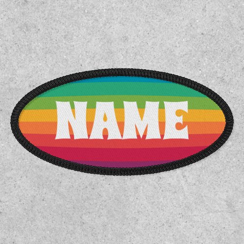 Create Your Own Personalized Rainbow Name  Patch 