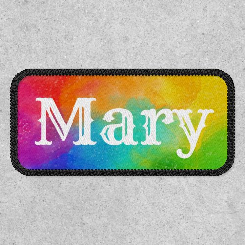 Create Your Own Personalized Rainbow Name  Patch 