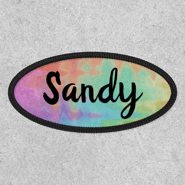 Create Your Own Personalized Rainbow Name  Patch  (Front)