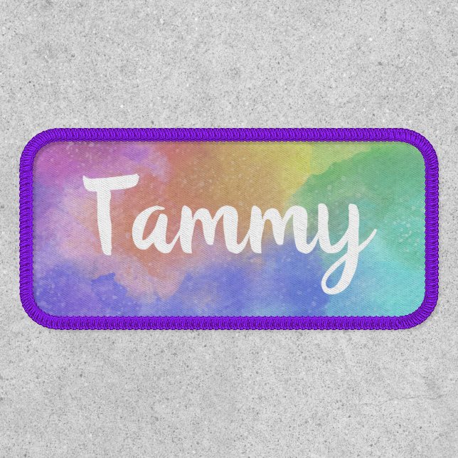 Create Your Own Personalized Rainbow Name  Patch  (Front)