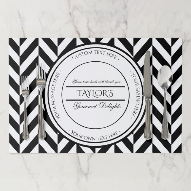 Create your own personalized restaurant paper placemat (In Situ)