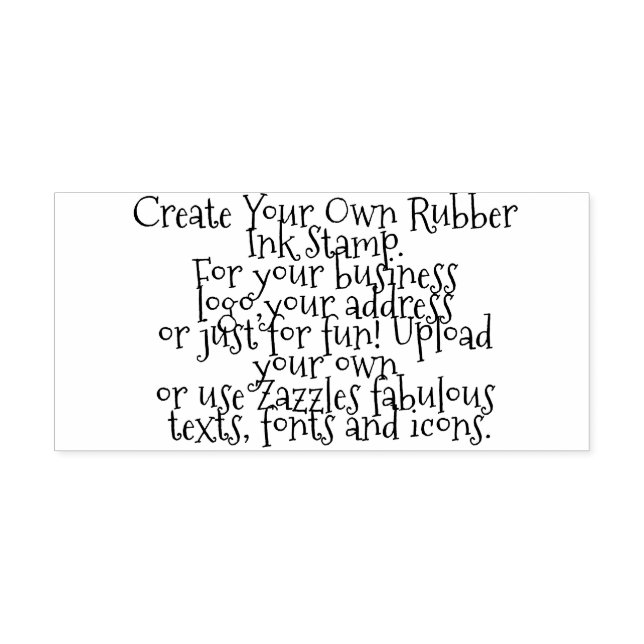 Create Your Own Personalized  Self-inking Stamp (Design)