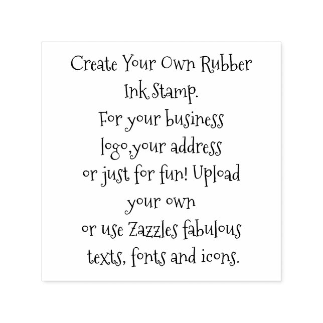 Create Your Own Personalized  Self-inking Stamp (Design)