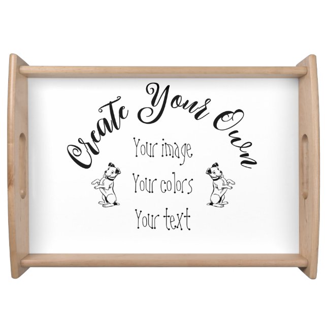 Create Your Own Personalized Serving Tray (Front)