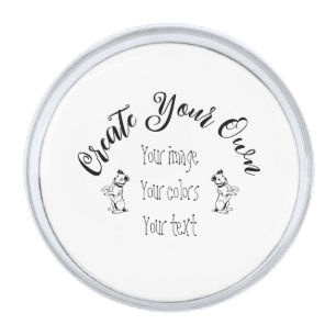 Create Your Own Personalized Silver Finish Lapel Pin