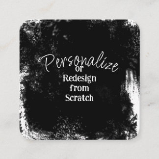 Create Your Own Personalized Square Business Card