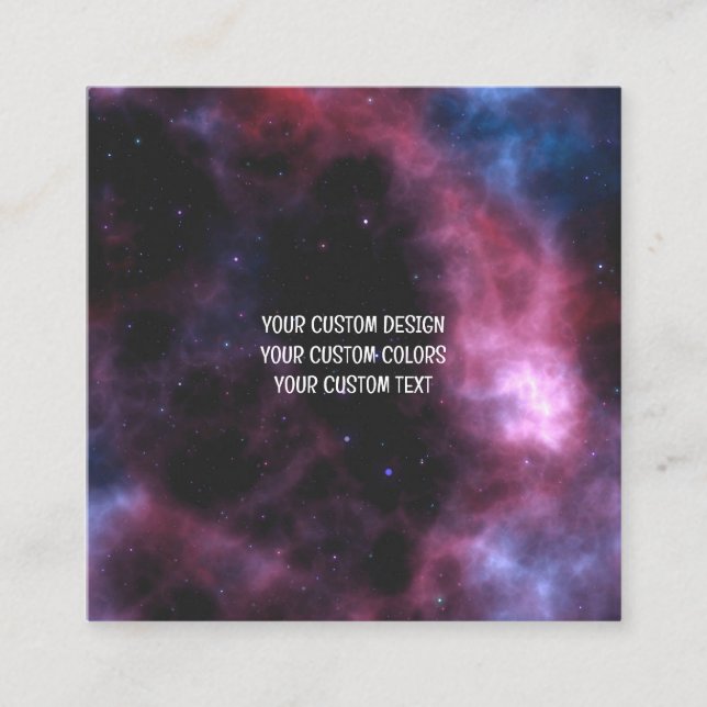 Create Your Own Personalized Square Business Card (Front)