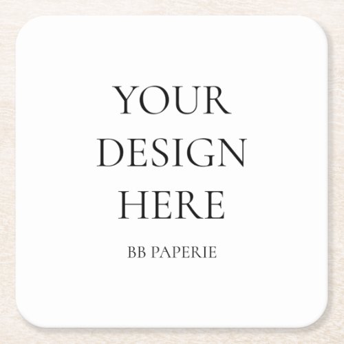 Create Your Own Personalized Square Paper Coaster
