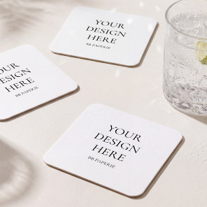 Create Your Own Personalized Square Paper Coaster
