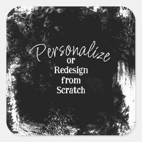 Create Your Own Personalized Square Sticker