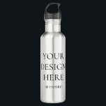Create Your Own Personalized Stainless Steel Water Bottle<br><div class="desc">This product is ready to be customized to your exact needs! Simply change the photo with your own design, logo or photo. You can even go further and add more! Zazzle's design tool is incredibly easy to use. Simply click "Personalize this Template" and "Edit With Design Tool" to make your...</div>
