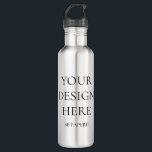 Create Your Own Personalized Stainless Steel Water Bottle<br><div class="desc">This product is ready to be customized to your exact needs! Simply change the photo with your own design, logo or photo. You can even go further and add more! Zazzle's design tool is incredibly easy to use. Simply click "Personalize this Template" and "Edit With Design Tool" to make your...</div>