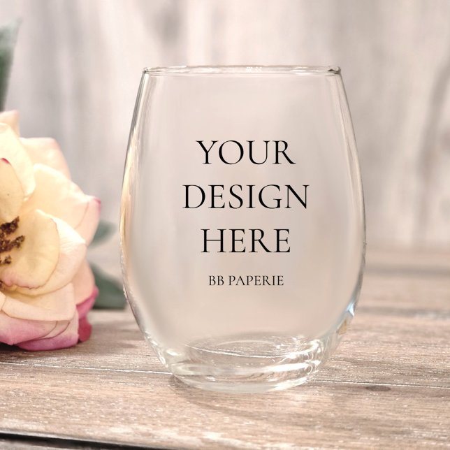 Create Your Own Personalized Stemless Wine Glass (Creator Uploaded)