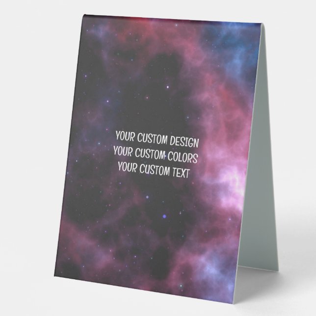 Create Your Own Personalized Table Tent (Front)
