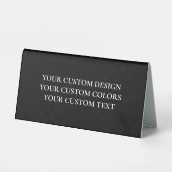 Create Your Own Personalized Table Tent Sign by AviaryArt at Zazzle
