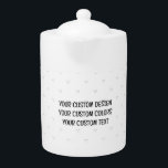 Create Your Own Personalized Teapot<br><div class="desc">Customize this product by adding your own images and text and choosing your favorite fonts and colors. Visit Glad Tea Party on Zazzle to view our entire collection of easy to personalize,  high quality products!</div>