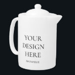 Create Your Own Personalized Teapot<br><div class="desc">This product is ready to be customized to your exact needs! Simply change the photo with your own design, logo or photo. You can even go further and add more! Zazzle's design tool is incredibly easy to use. Simply click "Personalize this Template" and "Edit With Design Tool" to make your...</div>