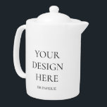 Create Your Own Personalized Teapot<br><div class="desc">This product is ready to be customized to your exact needs! Simply change the photo with your own design, logo or photo. You can even go further and add more! Zazzle's design tool is incredibly easy to use. Simply click "Personalize this Template" and "Edit With Design Tool" to make your...</div>