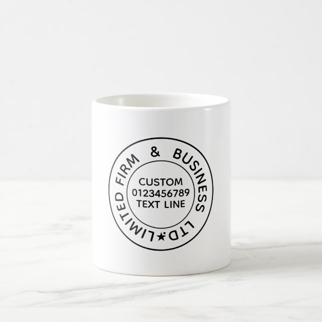 Create Your Own Personalized Template text Coffee Mug (Center)