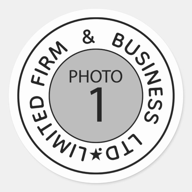 Create Your Own Personalized Template text Custom Classic Round Sticker (Front)